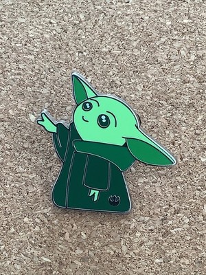 Disney Pin Hidden Mickey 2025 Wave B Green Story Chaser Grogu