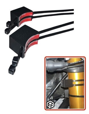 F&F 45-54mm 2x Motorrad Lenkschloss stoppt Honda Yamaha Rennbahn Bike