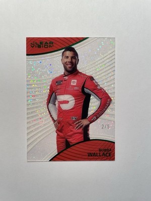 2023 Panini Chronicles Clear Vision Sparkle #d 2/5 - Bubba Wallace #3 - SSP