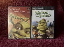 **BUNDLE!** ACTIVISION SHREK 2 + SHREK THE THIRD PS2, MULTIPLAYER - CIB!!
