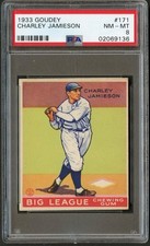 1933 Goudey #171 Charlie Jamieson PSA 8 NM-MT 02069136 