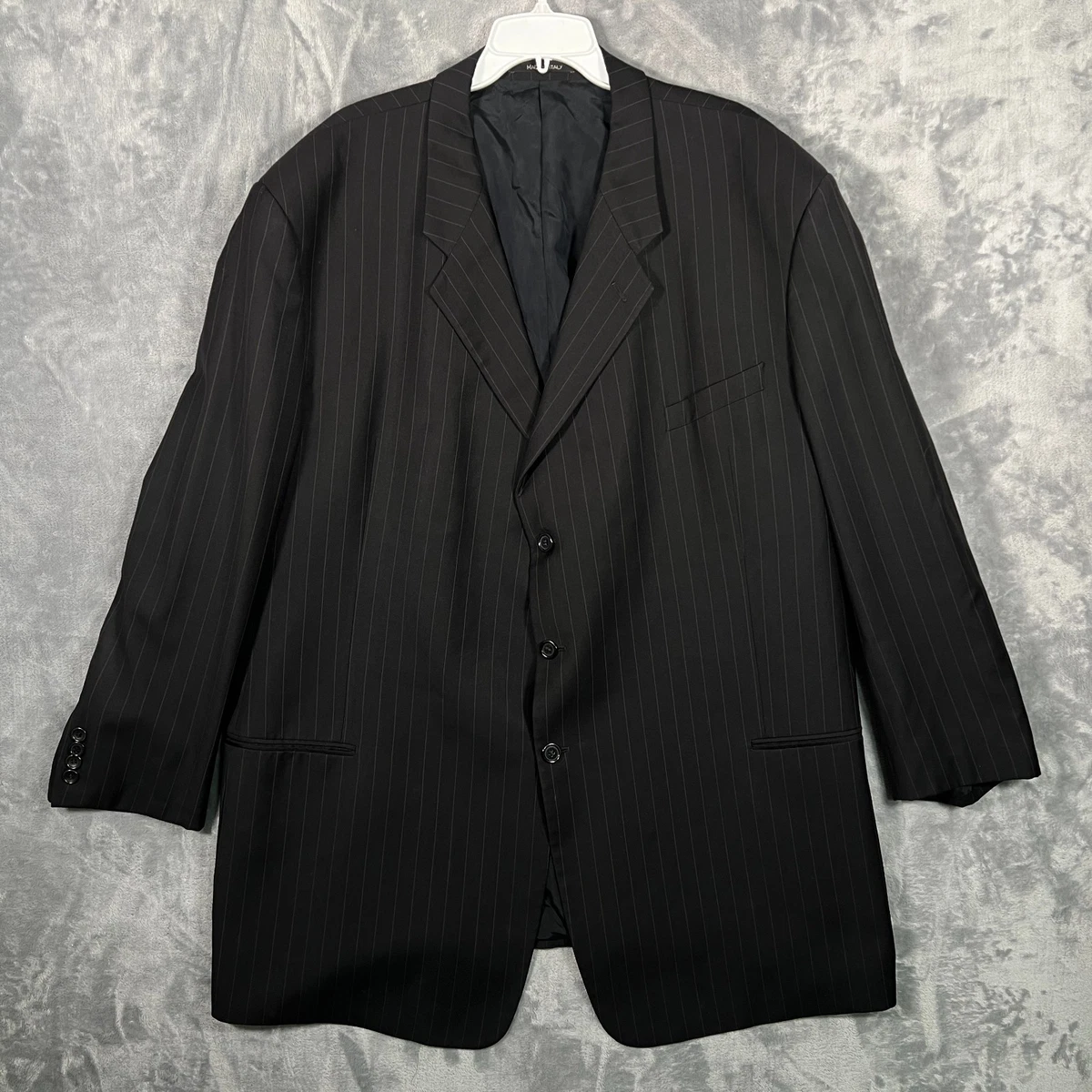 Armani Collezioni Black Striped Suits & Blazers for Men for sale