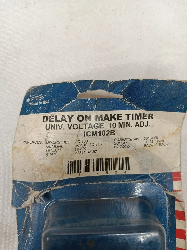 (Lot of 2) ICM Controls ICM102B Delay On Make Timer, .03-10 Minute Adjustable - Image 2 of 3