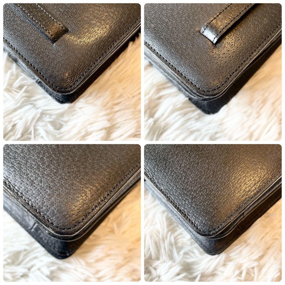 Valentino Garavani Black Leather Shoulder Bag Gold Hardware Women's Japan thumbnail 7