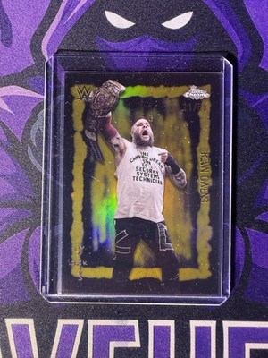 2025 Topps Chrome Cactus Jack WWE Kevin Owens Gold Festival Fury #21/50