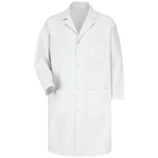 Red Kap Men's Gripper-Front Lab Coat