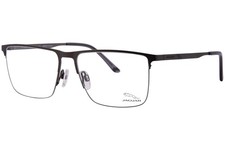 Jaguar 33625 4200 Eyeglasses Black Semi Rim Rectangle Shape 56mm