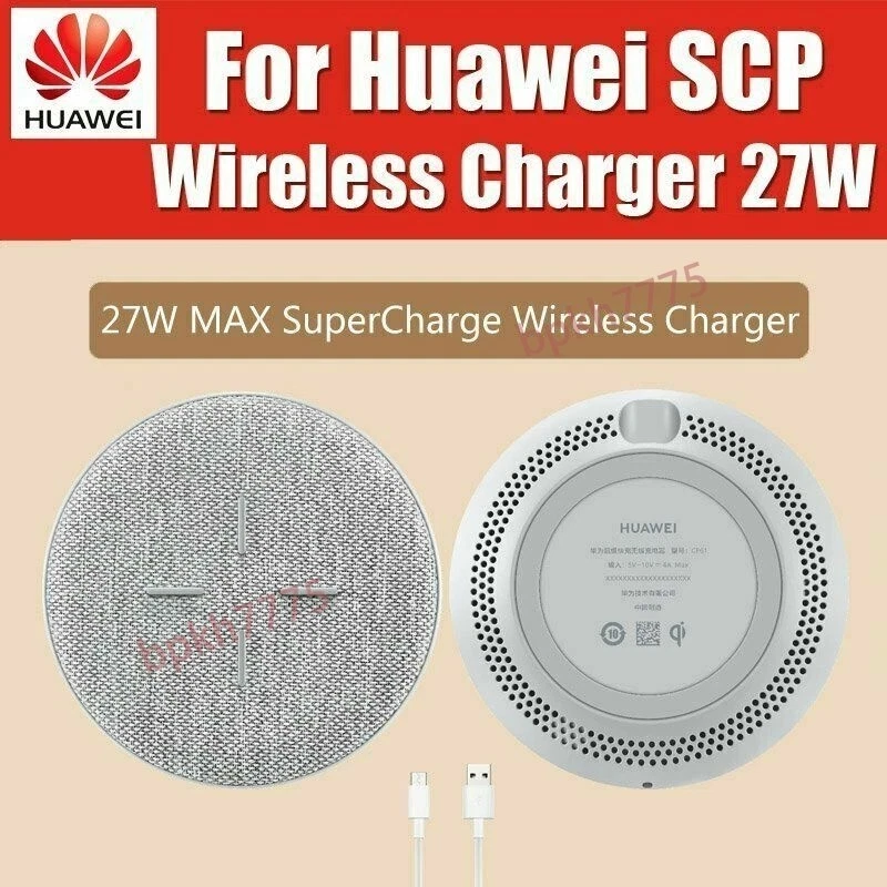 Cargador inalámbrico HUAWEI CP61 SuperCharge Max 27W para Mate 60 50 40 P60 50 P40 Foto 2 de 4