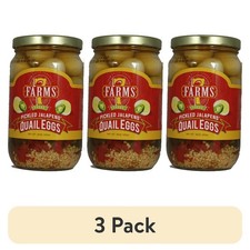 Pickled Jalape o Stuffed Quail Eggs 3 Pack Gourmet Spicy Snack