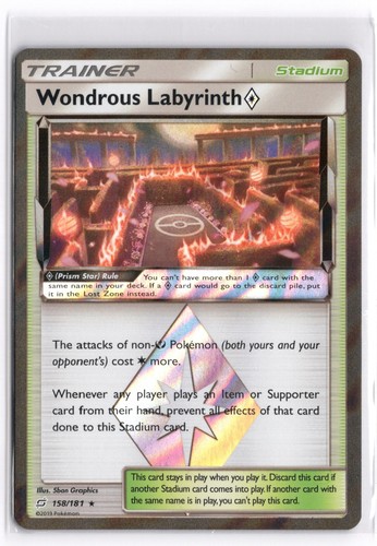 Pokemon TCG Wondrous Labyrinth Prism Star 158/181 SM - Team Up Prism Rare Holo