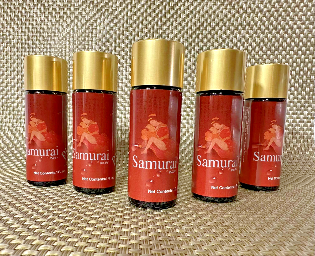 SAMURAI PLUS Botanical Blend Liquid Supplement 1FL oz x5 Bottles