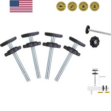 4 Pack Baby Gate Replacement Parts Threaded Spindle Rod 8MMM8, Screw Bolts Ha...