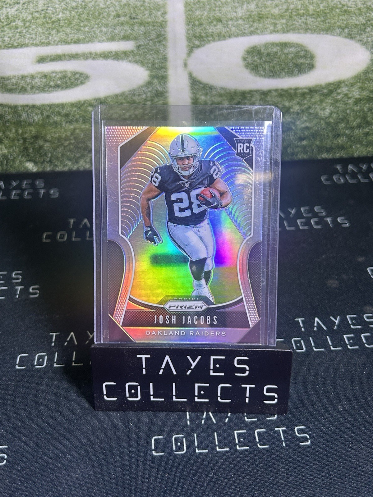 2019 Panini Prizm - Rookies Josh Jacobs #323 Silver Prizm (RC)