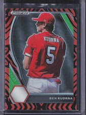 2021 Panini Prizm Draft Picks #PDP43 Ben Kudrna Tiger Stripes Prizm #/99