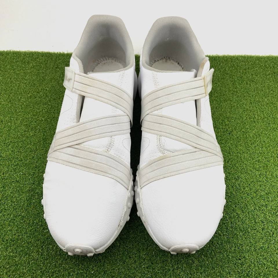 彪马 H.St.20 男式白色皮革运动鞋 13 码肩带闭合休闲 194097-02 — 第 2/4 张图片