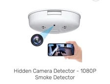 WiFi Camera Nanny Baby Cam Smoke Detector Night Vision 1080p Rechargeable NEW