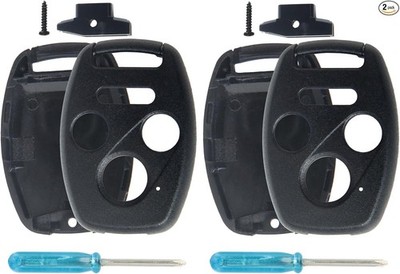 Key Fob Shell Case Compatible with Fit 2PCSSize: 3 Button Size: 3 Buttons 2PCS