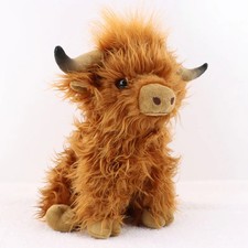 Highland Cow Plush Doll 28 cm Cute Cuddly Stuffed Animal