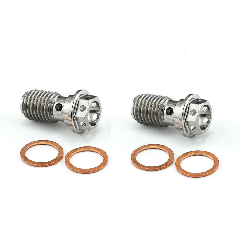 3 Titanium Front Brake Line Banjo Bolts For Suzuki GSXR 600 750 1000 1997-2025 - Image 3 of 4