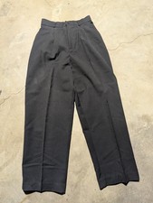 Vintage JC Penneys Black Rayon Pleated Casual/Dress Pants Size 