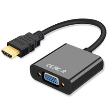 HDMI Auf zu VGA Stecker HD 1080p Adapter Konverter Audio Video Kabel Laptop PC