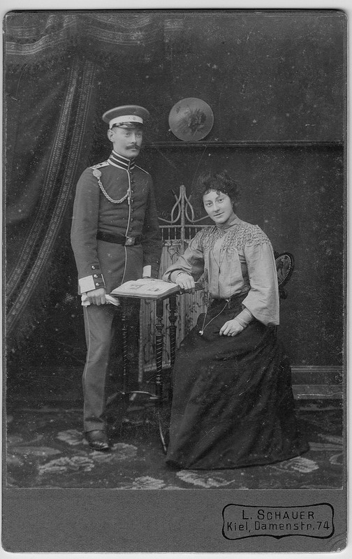 Pre-WW1 Imperial German Seebataillon Marine Infantry Cabinet Photo