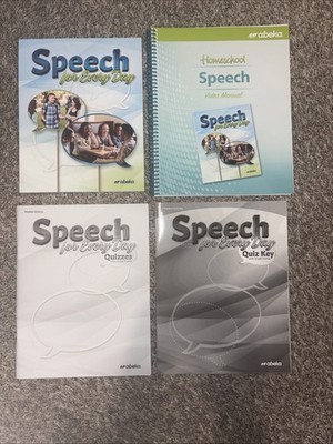 Abeka Speech for Every Day Student Text, Student Quizzes, Teacher Quiz Key