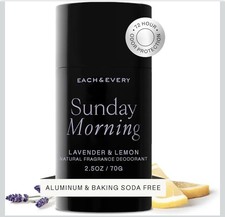EACH  EVERY Lavender  Lemon Aluminum Free Deodorant 2.5oz