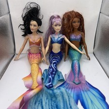 3 Disney's The Little Mermaid Ariel's Sister Doll Live Action Movie Mattel