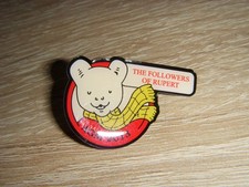 2013 RUPERT BEAR BADGE - FOLLOWERS OF RUPERT