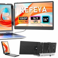 KEFEYA 14" S1 Laptop Screen Extender FHD Display Portable Monitor Plug  Play  