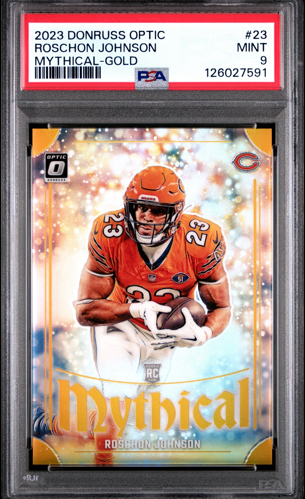Roschon Johnson Panini Donruss Optic Mythical #23 Gold