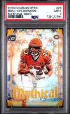2023 PANINI DONRUSS OPTIC MYTHICAL GOLD #23 ROSCHON JOHNSON 10/10 PSA 9