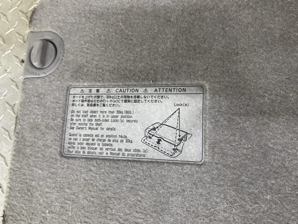 2003-2009 Toyota 4runner Trunk Cover Tested Oem Foto 2 de 4