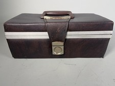 Cassette Tape Vintage Vinyl Covered Storage Case, 30 Space