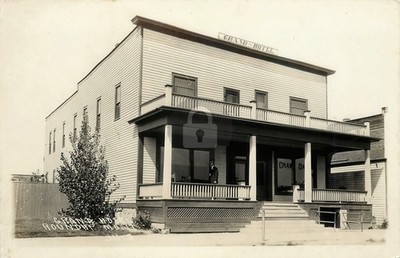 Roundup Montana Grand Hotel 311 5 Musselshell RPPC Photo Postcard COPY