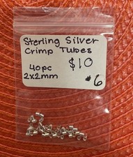 925 Sterling Silver Crimp Tubes 6