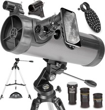 National Geographic 114mm Reflector Telescope W/ Eyepieces Mount Smartphone