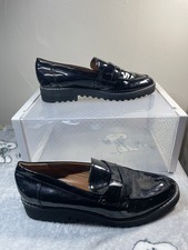 Franco Sarto Cassandra Black Patent Leather Penny Loafer
