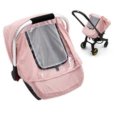 Baby Car Seat Cover, Waterproof Carseat Cover with EVA Transparent Window, Un...