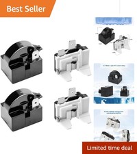 4 PCS 1-Pin Refrigerator Starter Relay  Overload Protector for LG Compressors