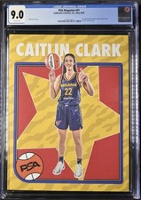 CAITLIN CLARK Rare 2025 INDIANA FEVER PSA Magazine WNBA CGC 9.0