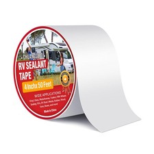 CHUANGSEED RV Roof Tape White, 4 Inch X 50 Feet, RV Sealant Tape, Roof Patch ...