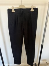 Uniqlo and Lemaire Black Wool Cashmere Drawstring Pants M