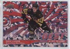 2023-24 Upper Deck CHL Best Is Yet To Come Red 27/125 Nick Lardis #BYC-4 h8y