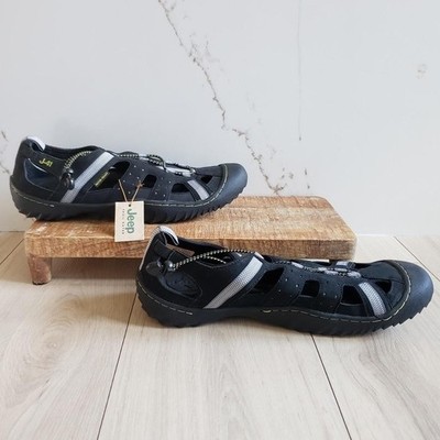 J41 Jeep Groove II Water Shoes Mens 13 Black Ready Trail Hiking Sandals NWT