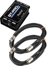 Radial Engineering BT-PRO-V2-CABLE-K Stereo Bluetooth Direct Box 2 XLR Cables