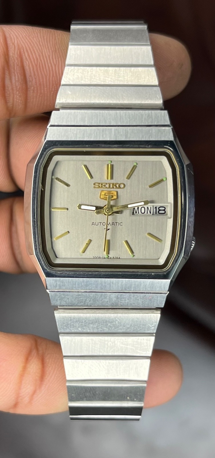 watch 5 Automatic 7009!Movemen Seiko Day/Date Mens Vintage - vintagewatches.pk