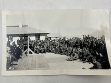 Vtg 1940s WWII US Army Entertainment Formation Military Uniform Portrait Photo
