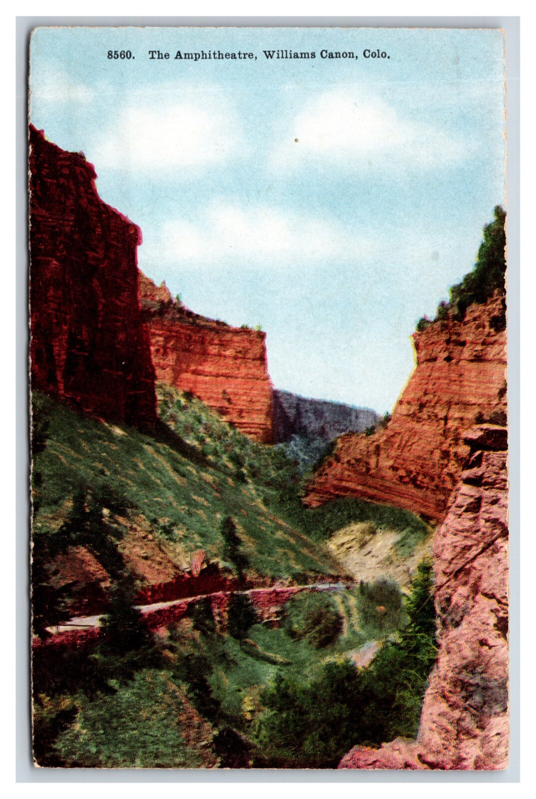 The Ampitheatre Williams Canon Colorado CO UNP DB Postcard R11